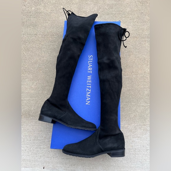 Stuart Weitzman
Lowland Suede Thigh-High Boots - Picture 9 of 11